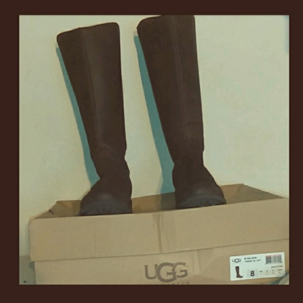 My sister's size 8 UGGS LEATHER BOOTS only $75